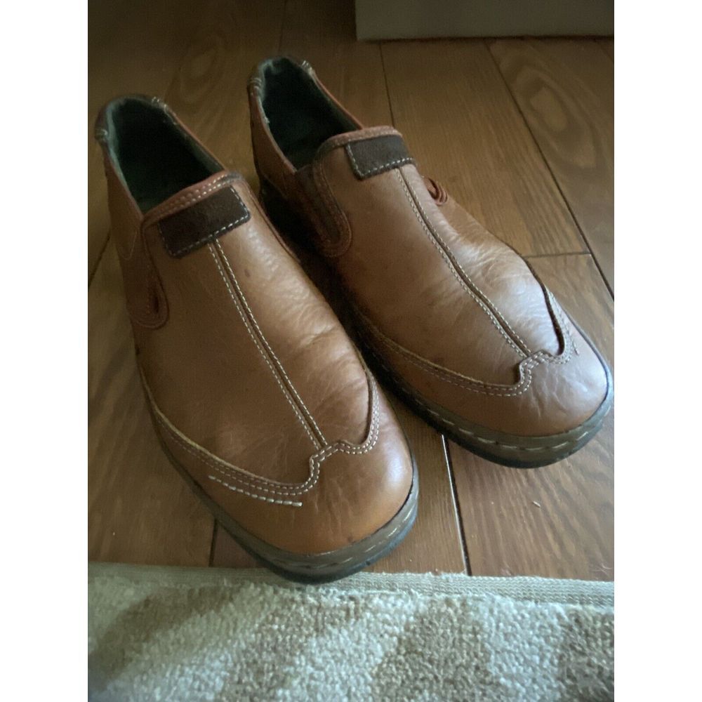 Clarks Mens Shoes Brown 10 M leather  Slip-on Casual Comfort Loafers‎ Nice Fond